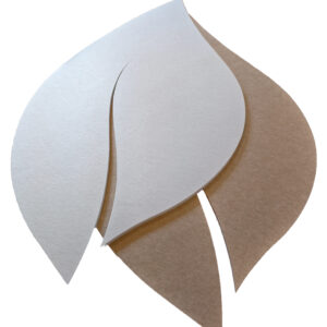 Bilnora extra dense, leaf-shaped ceiling panel 1400×700×12 mm